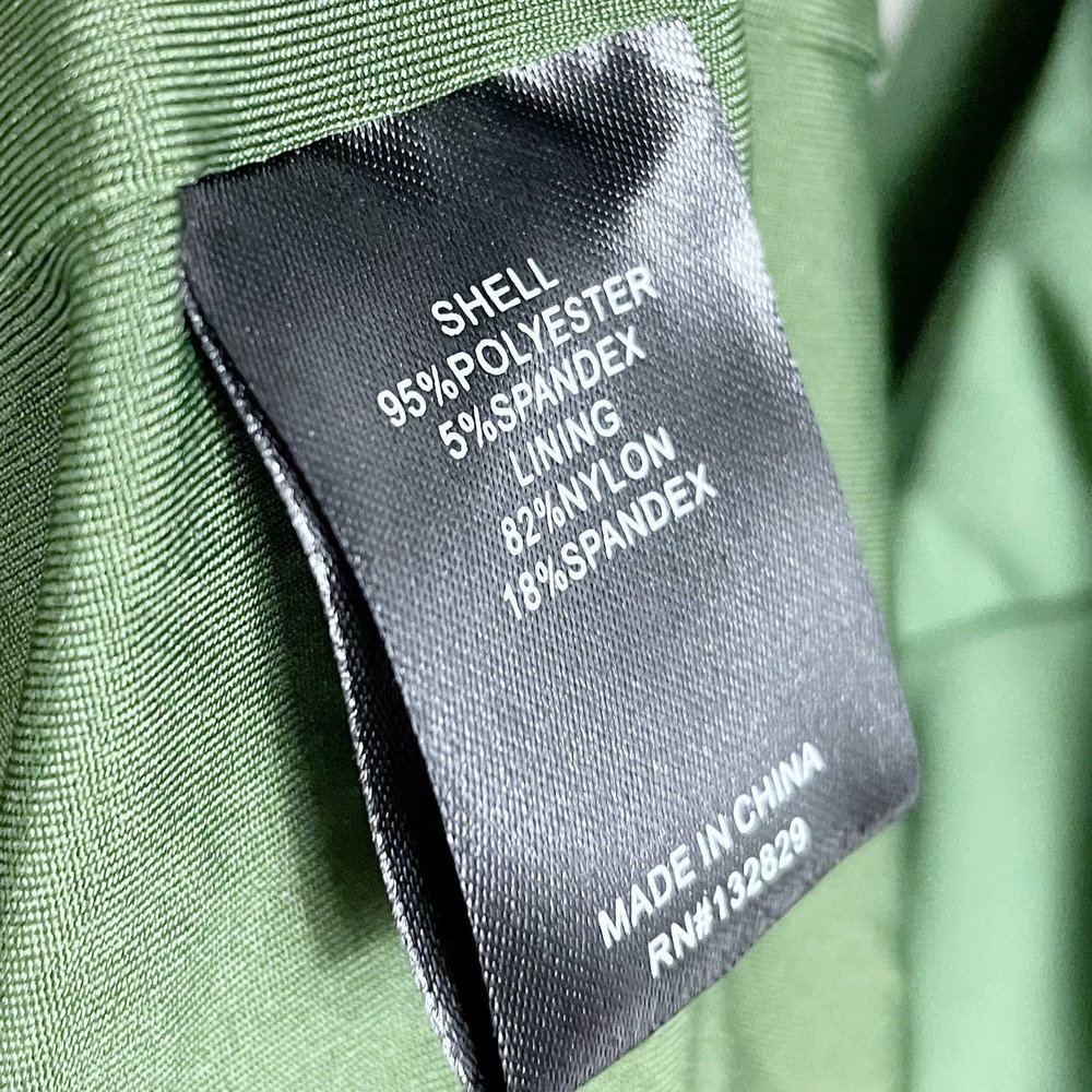 SOLD-Camila Coelho Maeve Midi Dress in Basil Green Sz S Jersey Stretch Side Slit - Picture 11 of 11